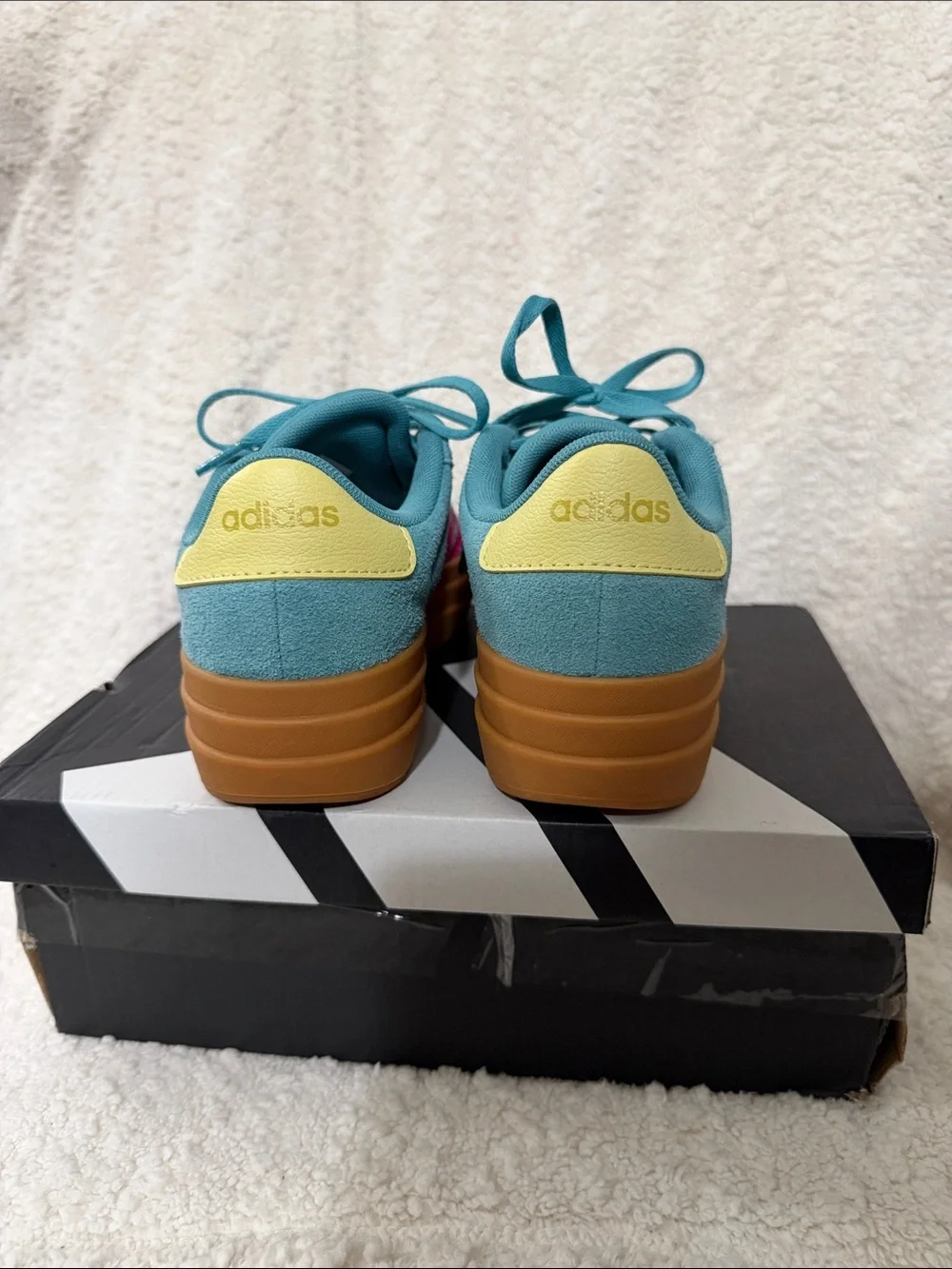 Adidas VL Court Bold Juniors - Blue Suede/Pink